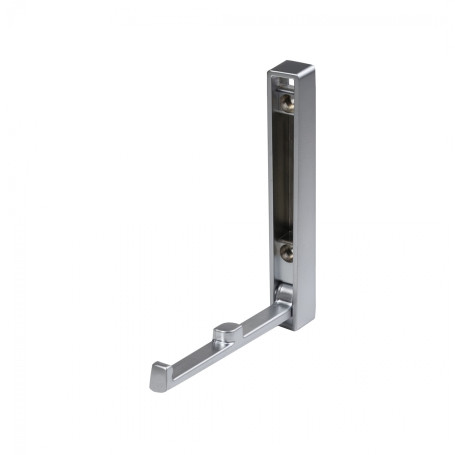 Крючок меб. однорожковый мет. STEP хром матовый AKS