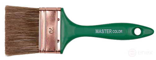 Кисть флейцевая, толщ. 16 мм, 70% ПЭT/30% натур. щетина, нерж.обжим, пласт.ручка, ширина 70 мм