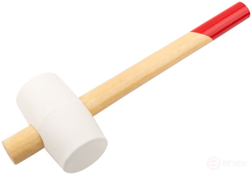 White rubber mallet, wooden handle 70 mm ( 680 gr )