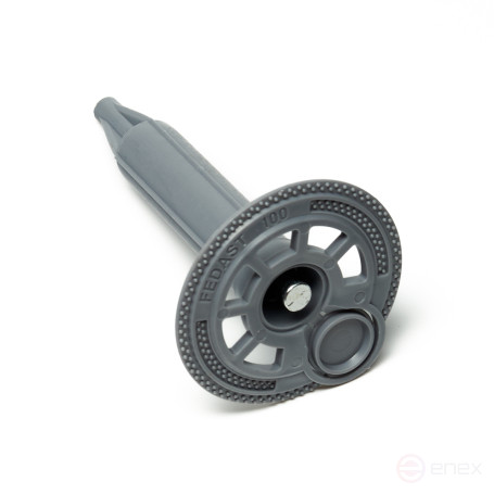 Тарельчатый дюбель гриб 100 мм с крышкой для газоблока для порох. пистолета IN100-90 (100 шт/уп) FEDAST