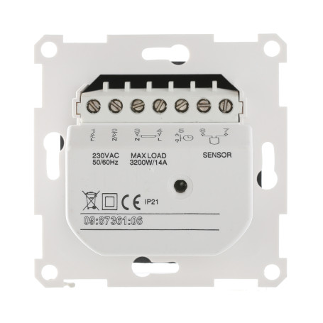 Underfloor heating thermostat complete with sensor (silver metallic), LK60, LK80