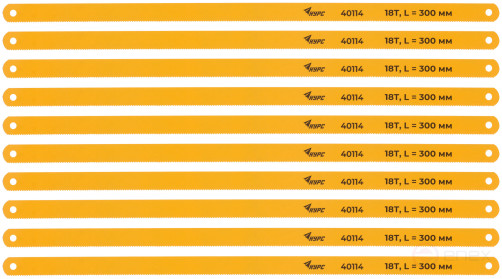 Hacksaw blades for metal 300x12 mm, tool steel, 10 pcs. ( 18 TRI )