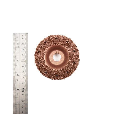 NS05-6918 Rough hemisphere, 76x38mm, AH 14mm, 18 Grit