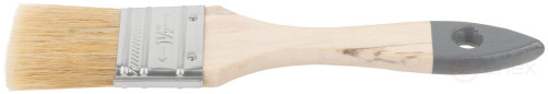 Flute brush "Light", natural light bristles, wooden handle 1.5" (38 mm)