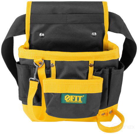 Пояс для инструмента одинарный, полиэстер, 7 отделений, 2 петли для инструмента