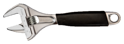 Ключ разводной ERGO хромированный, длина 170/захват 32 мм, резиновая рукоятка