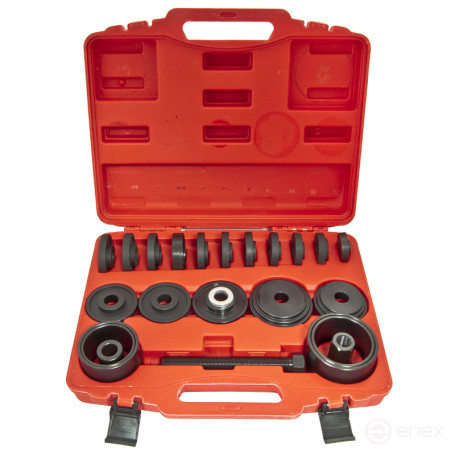 Набор приспособлений ER-86717 для замены ступичных подшипников 23пр., в кейсе ЭВРИКА /1/2