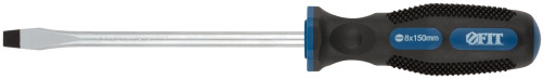 Screwdriver "Universal", CrV steel, rubberized handle, Pro 8x150 mm SL