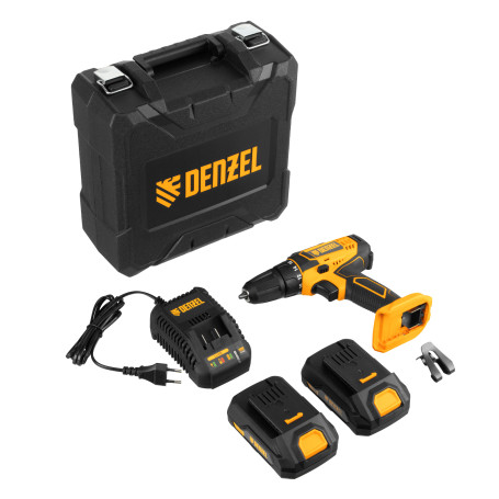 Cordless drill CDL-18-02BM, Li-Ion, 18 V, 2 Denzel battery