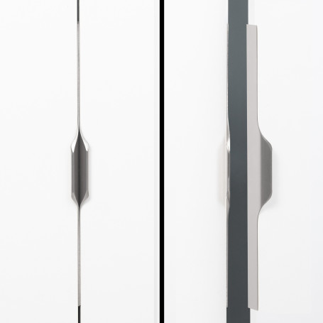 Ручка меб. накладная алюм. LINEA 320/397 алюминий, AKS