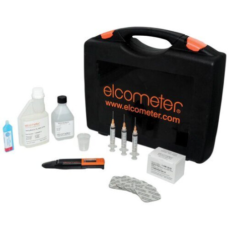 A set with Elcometer 138 Bresle patches (units of mSm/cm)