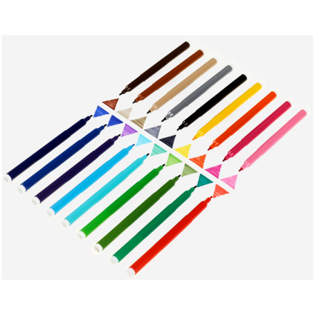 Markers STAMM "Alice", 18 colors, washable, package, European weight