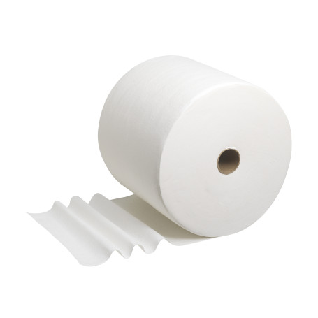 WypAll® L40 Cleaning material for removing liquids and lubricants - Jumbo roll / White (1 Roll x 750 sheets)