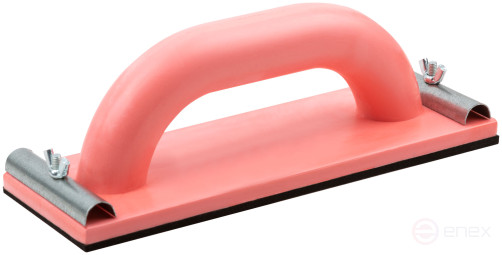 Grater d/ sandpaper.bum. plastic with metalwith a clamp of 230x80 mm