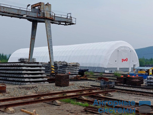 Inflatable PVC pneumatic frame hangar — production facility