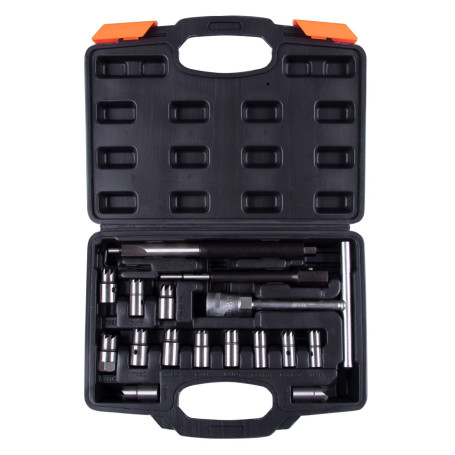 Set of milling cutters for straightening diesel nozzle saddles, case, 17 pieces AFFIX AF10315117C