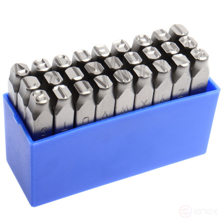 8 mm Latin letter stamps (HRC 60+-2° DIN 1451) JTC