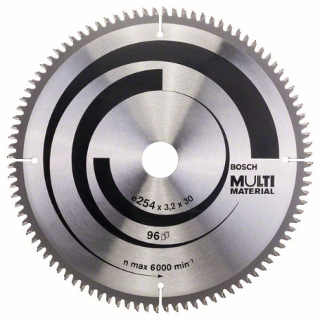 Multi Material saw blade 254 x 30 x 3.2 mm; 96