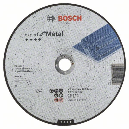 Cutting wheel, straight, Expert for Metal A 30 S BF, 230 mm, 3.0 mm