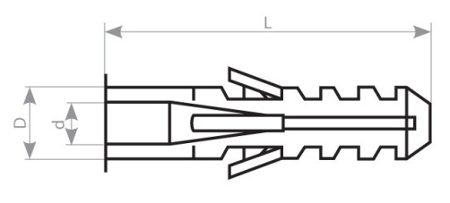 FEN-06C Дюбель 6.0x30 (100 шт)