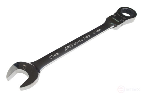 Key combination 27x27mm ratchet with movable head JTC