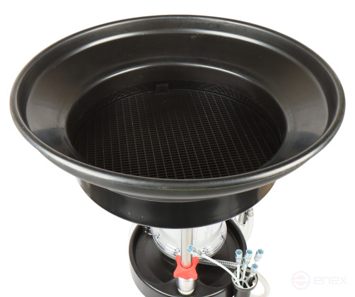 Установка для замены масла 90л с поворотным поддоном 15л и колбой GTE