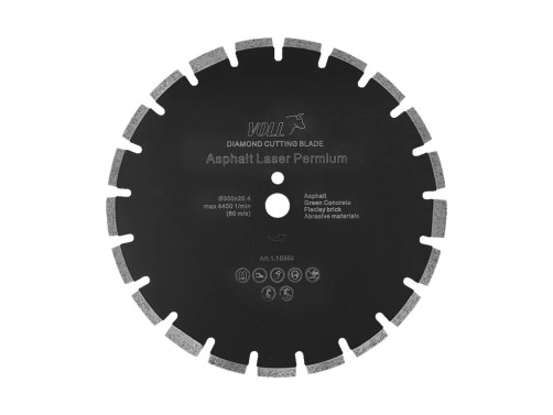Asphalt Laser PREMIUM VOLL Diamond Disc 350x25.4 mm