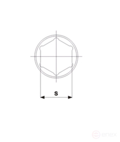 Socket head 1/2" 11mm impact deep L=82mm JTC