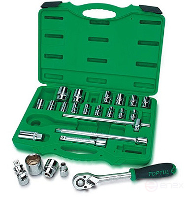 Головка свечная 1/2" 21 мм с магнитом L=67 мм TOPTUL