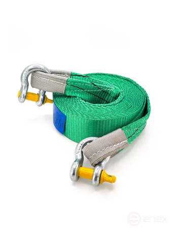 Буксировочный трос РОМЕК 7т, 6м с шаклами арт. 060.1.6. СС