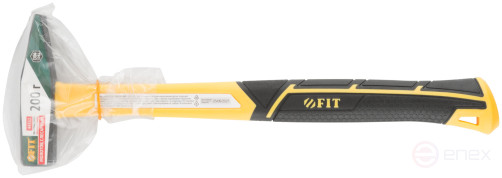 Молоток кованый, фиберглассовая усиленная ручка, Профи 200 гр.