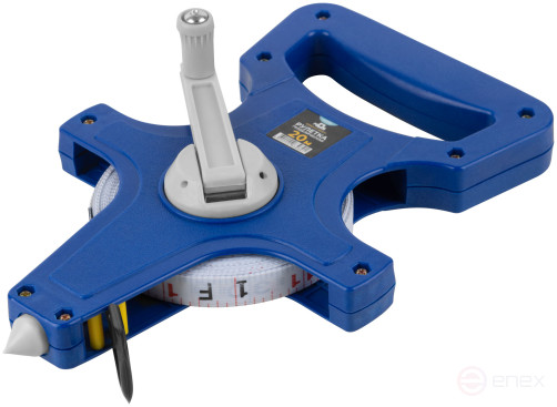 Geodetic tape measure, open case, fiberglass tape 20 m