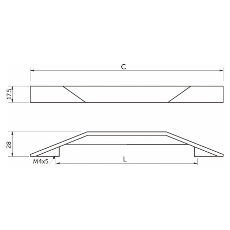 Pen meb. FLUIDA-160, brushed nickel, AKS