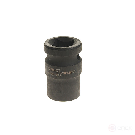 Головка торцевая 15мм 1/2" 6-гранная ударная L=40мм ЭВРИКА ER-95708 1/144
