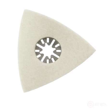 MFI PRACTICE polishing nozzle delta, felt, 80 mm (240-393)