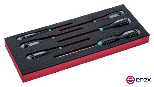 Fit&Go Screwdriver set with tamper-proof TORX TR10-TR40, 6 pcs