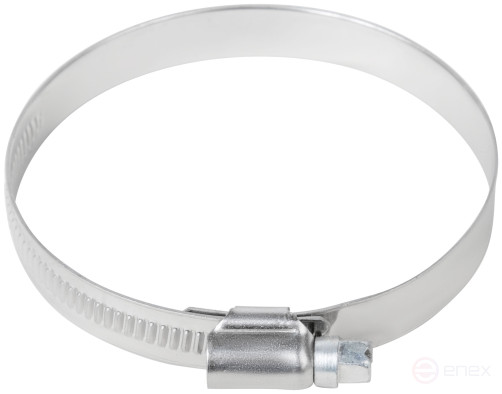 Crimping knurled clamp, width 12 mm, stainless steel.steel 60-80 mm