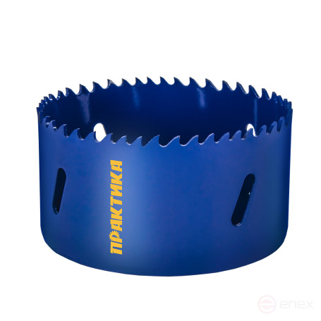 Коронка биметаллическая ПРАКТИКА 83 мм (1шт), клипса (036-056)