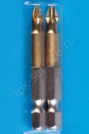 Биты PH2 X 50 TiN (карта 2 шт.)