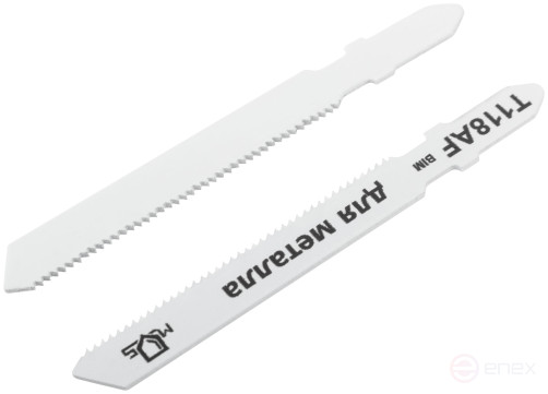 Blades for electric jigsaw, T118AF, metal, Bimetal, 75 mm, 2 pcs.