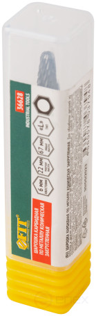 Шарошка карбидная, штифт 6 мм, тип "L", коническая закругленная 8х22х67 мм