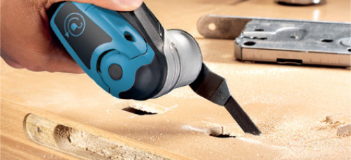 Насадка для МФИ ПРАКТИКА режущая пазовая прямая, BiM, по металлу и дереву, 10 мм, мелкий зуб (240-164)