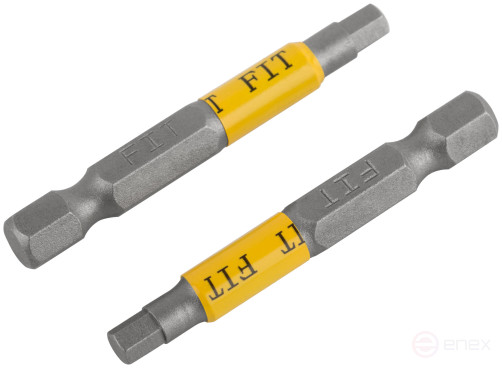 Биты кованые, сталь S2, односторонние 50 мм Н4, Профи 2 шт., блистер