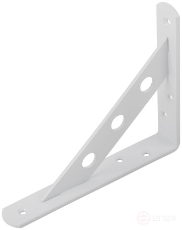 Уголок-кронштейн усиленный белый 150х125 мм