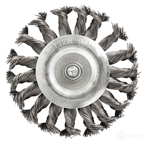 Кордщетка для дрели радиальная витая ПРАКТИКА 75 мм, хвост 6 мм (242-694)