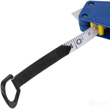 Geodetic tape measure, open case, fiberglass tape 20 m