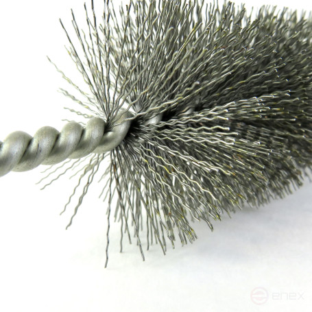 Steel brush D43, pile 0.30, fit M12 thread (14-543) cord brush for cleaning and cleaning holes, channels, heat exchanger, tubes, equipment in furnace, chimney, boiler systems