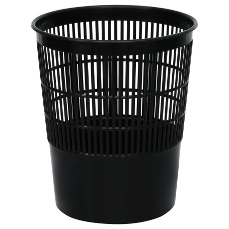 Paper basket STAMM, 14L, mesh, black