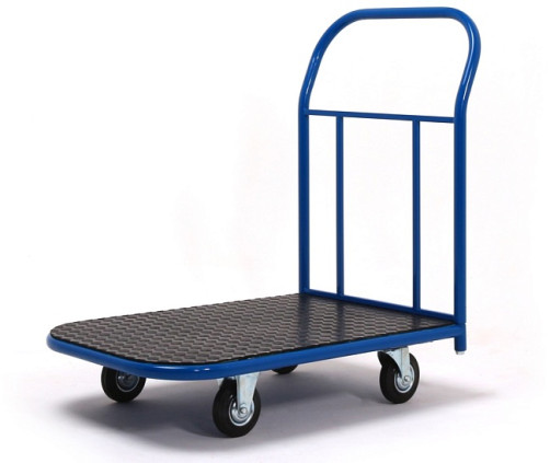 Platform trolley Industrialist 900x600 PR-6.9 125 mm with rubber coating