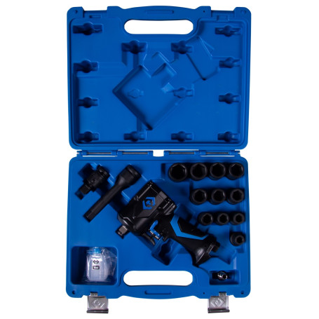 Pneumatic impact wrench 1/2", 678 Nm, with set of heads, 16 pieces KING TONY 44802AMP